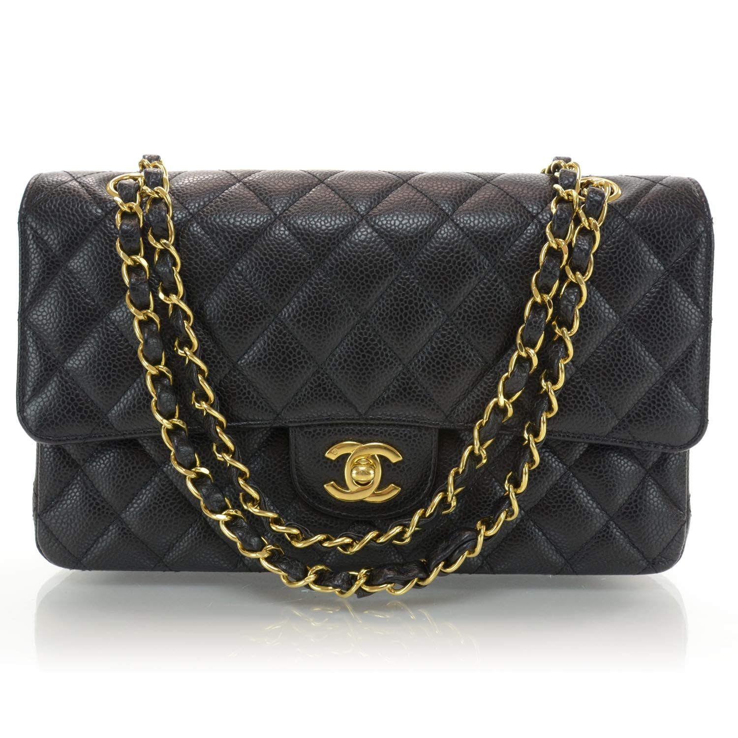 Chanel Caviar Quilted Medium Double Flap Black 1 of 9