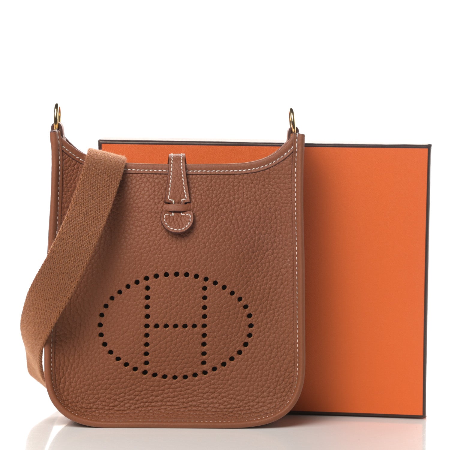 Hermes Taurillon Clemence Evelyne TPM Gold 11 of 11