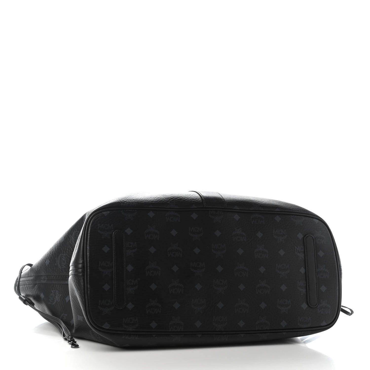 MCM Visetos Large Liz Reversible Shopper Tote Black 5 of 9
