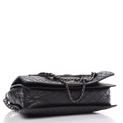 Chanel Calfskin Enchained XL Boy Flap Black 4 of 9
