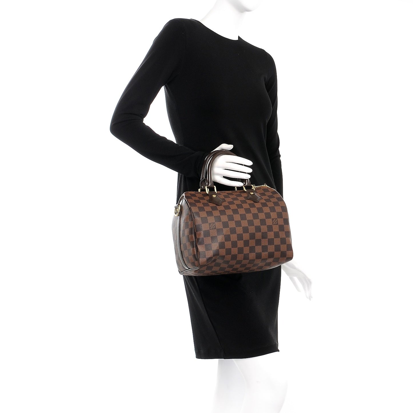 Damier Ebene Speedy Bandouliere 25