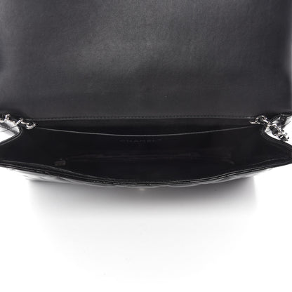 Chanel Patent Quilted Clutch with Chain Flap Black 5 of 11
