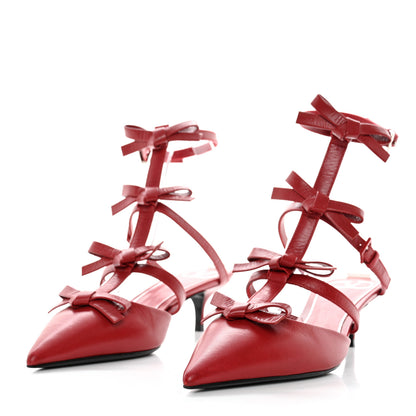 Valentino Garavani Nappa French Bow Gladiator 45mm Sandals 36 Rosso Valentino 3 of 11