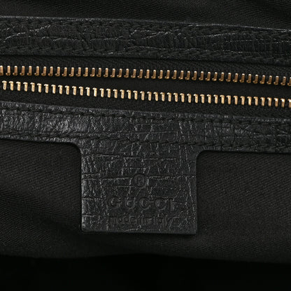 Gucci Denim Monogram Medium Jolicoeur Tote Black 6 of 10