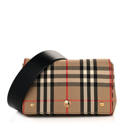 Burberry Vintage Check Hackberry Crossbody Bag Archive Beige Black 1 of 9