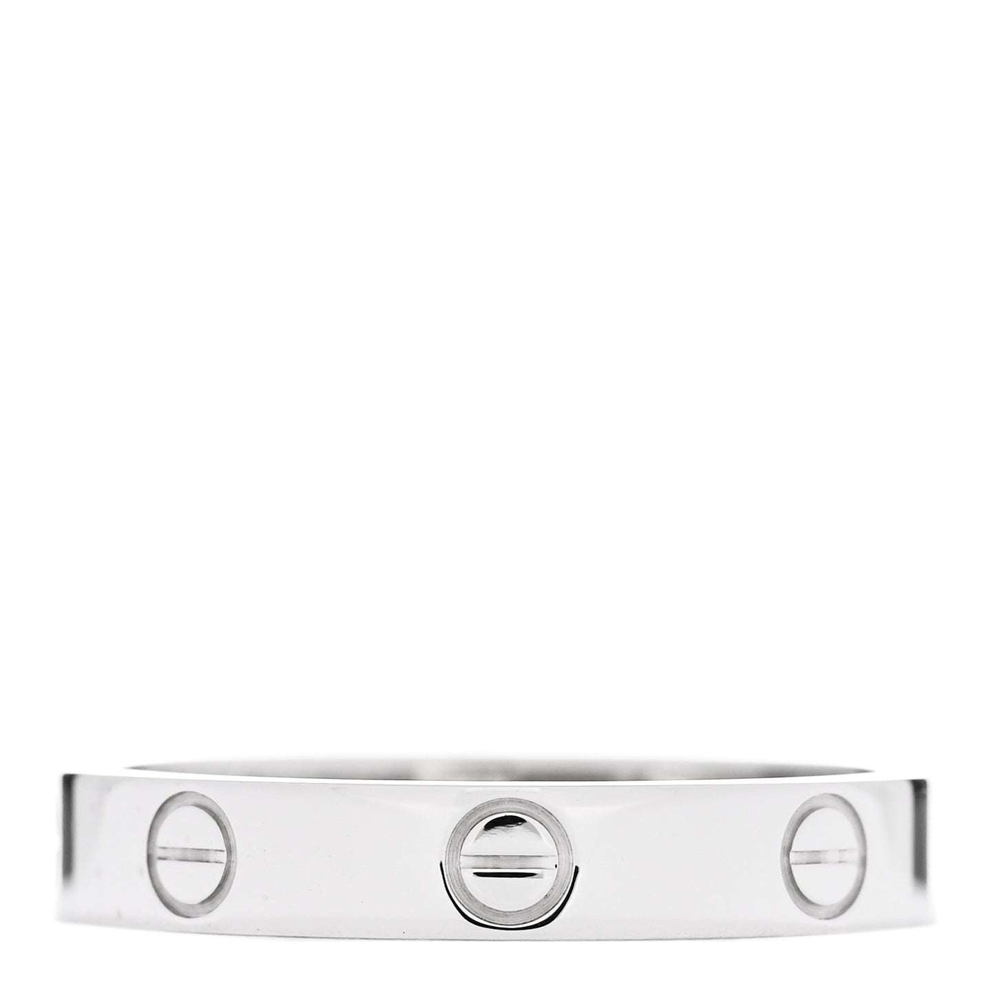 18K White Gold 3.5mm LOVE Wedding Band Ring 58 8.25
