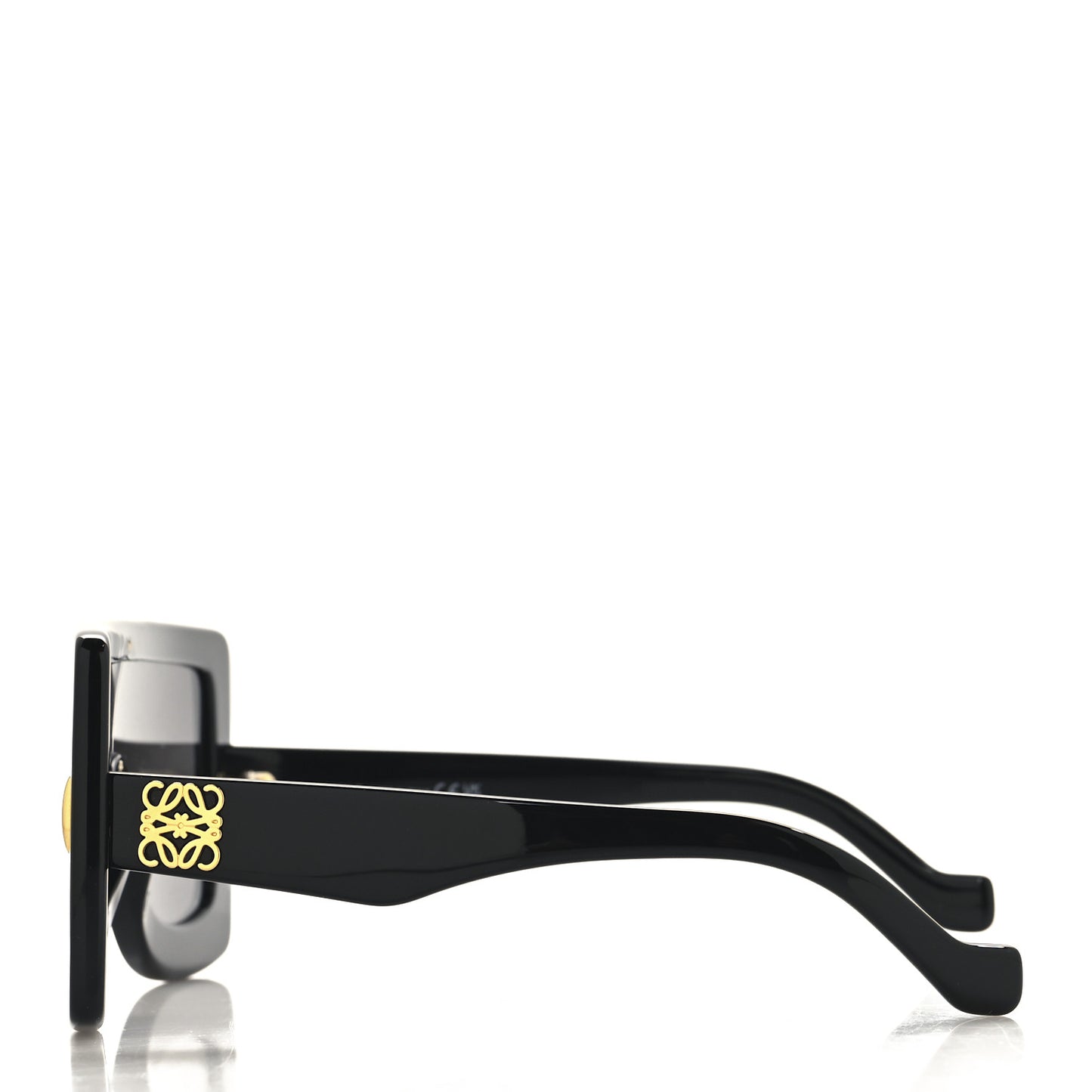 Acetate Anagram Shield Sunglasses LW40104I Black