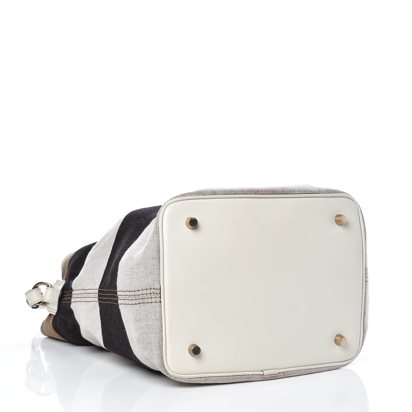 Canvas Mega Check Medium Ashby Hobo White