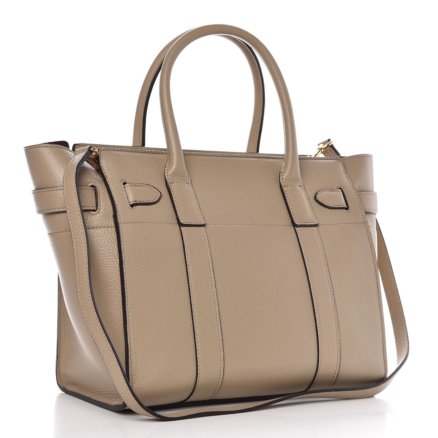Mulberry Small Classic Grain Bayswater Zip Tote Dune 4 of 8