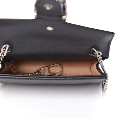 Gucci Calfskin Super Mini Dionysus Shoulder Bag Black 5 of 11