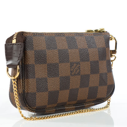 Louis Vuitton Damier Ebene Complice Trunks and Bags Mini Pochette Accessories Red 3 of 7