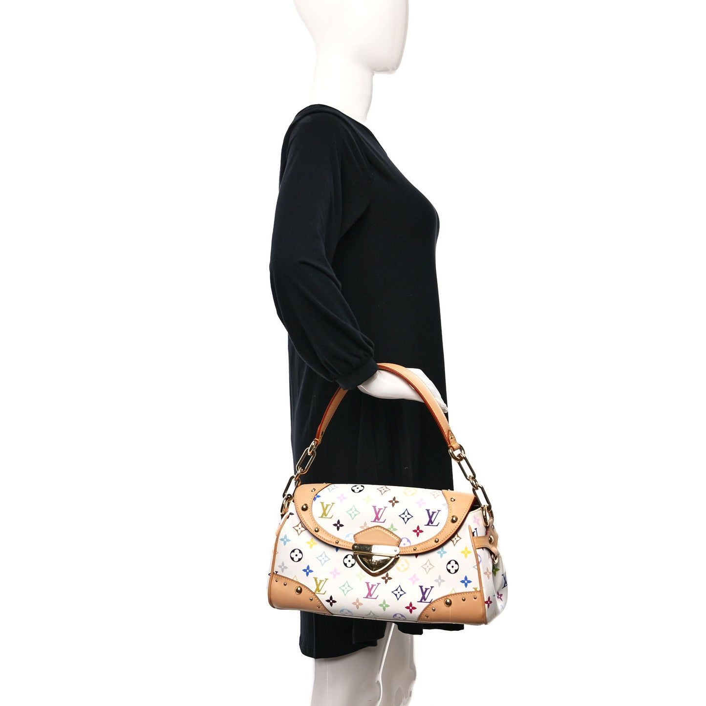 Monogram Multicolor Beverly MM White