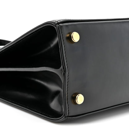 Salvatore Ferragamo Brushed Off Calfskin Small Iconic Top Handle Black 9 of 11