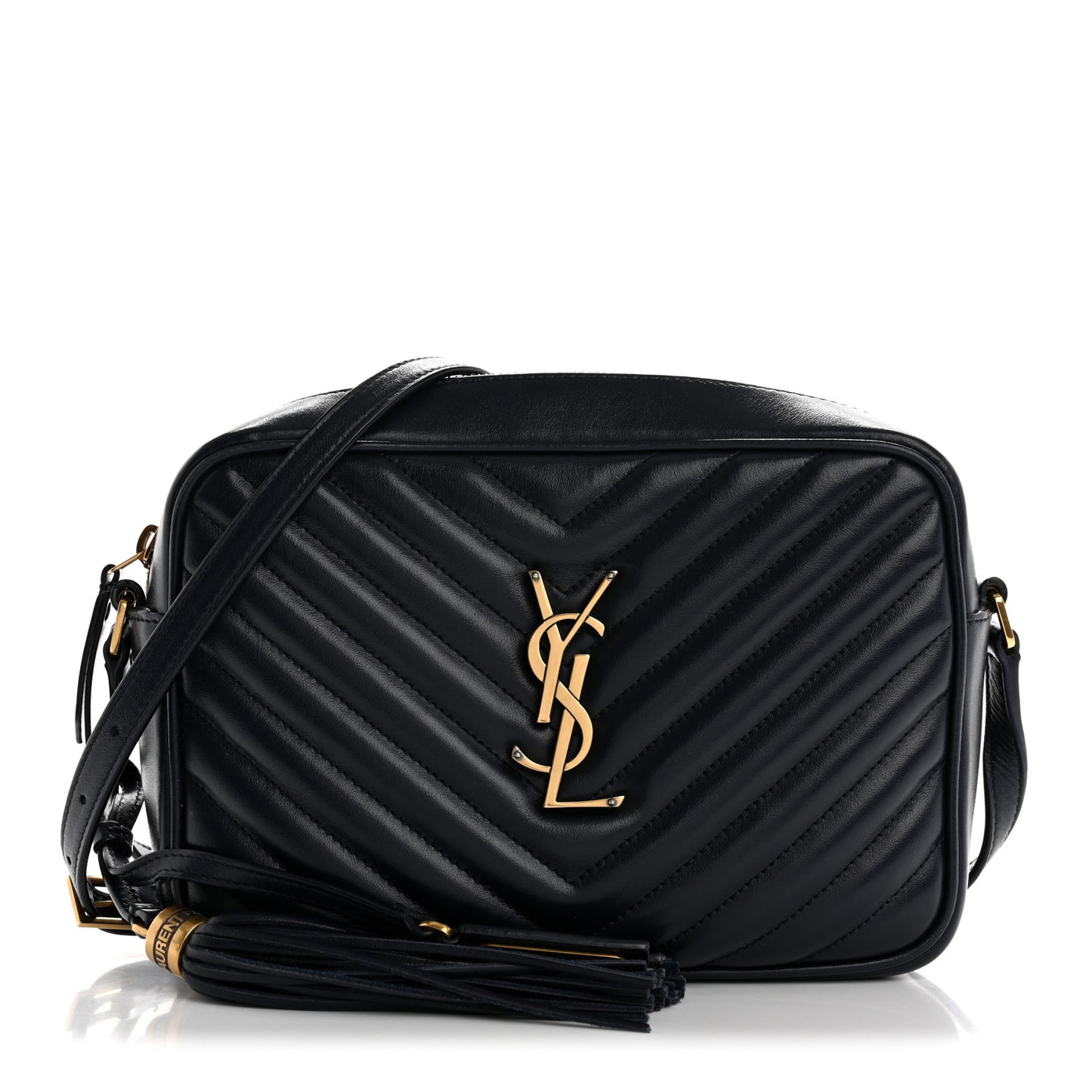 Calfskin Matelasse Monogram Lou Camera Bag Navy