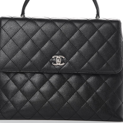 Chanel Caviar Quilted Jumbo Kelly Flap Black 8 of 12