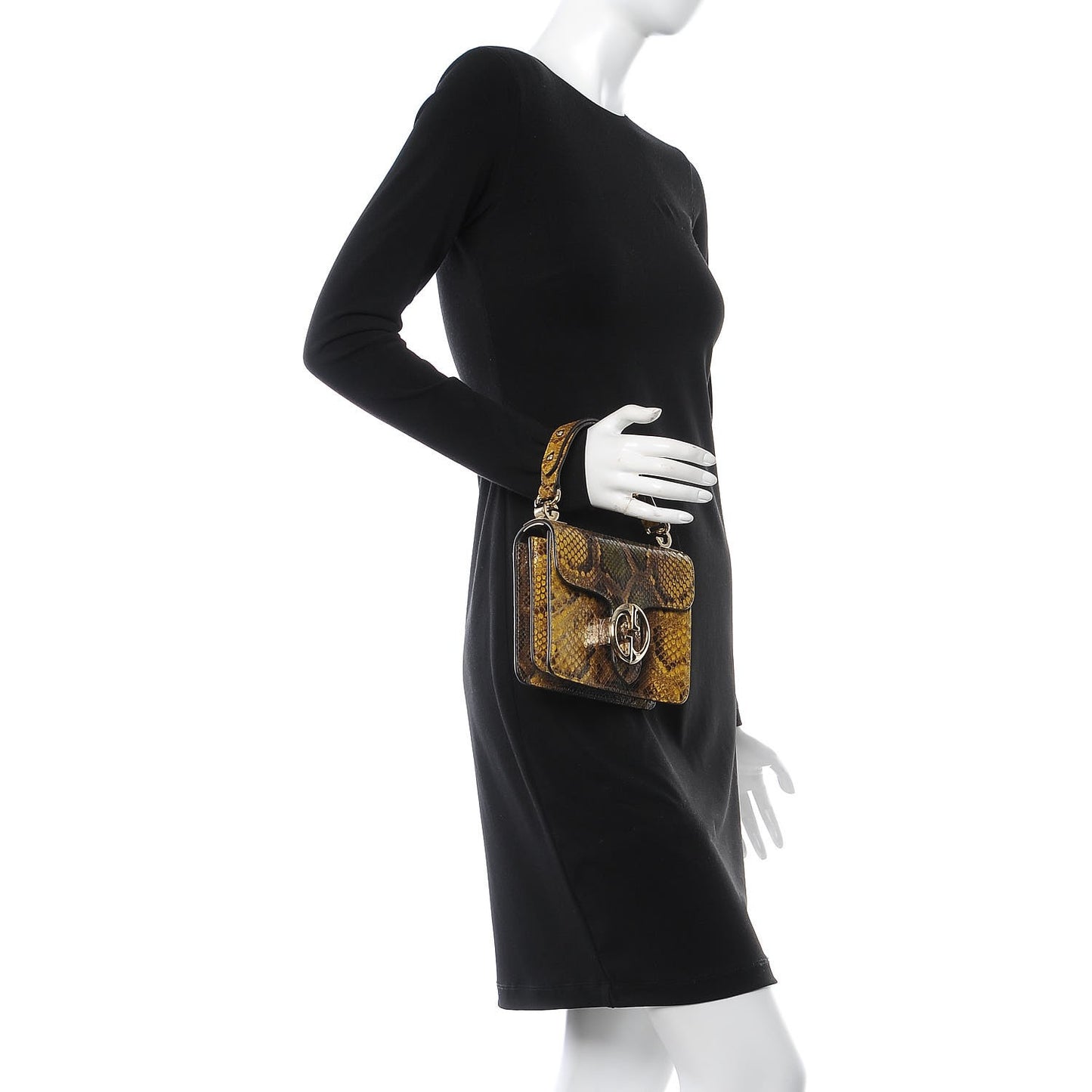 Python Small 1973 Top Handle Bag Yellow