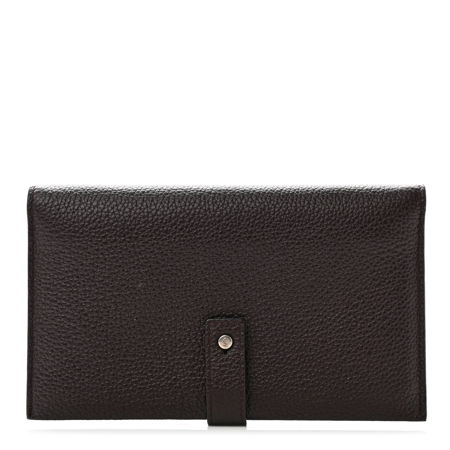 Saint Laurent Grained Calfskin Souple Thin Wallet Amaranto 1 of 9