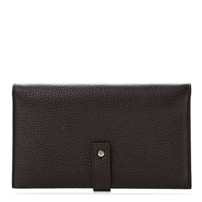 Saint Laurent Grained Calfskin Souple Thin Wallet Amaranto 1 of 9