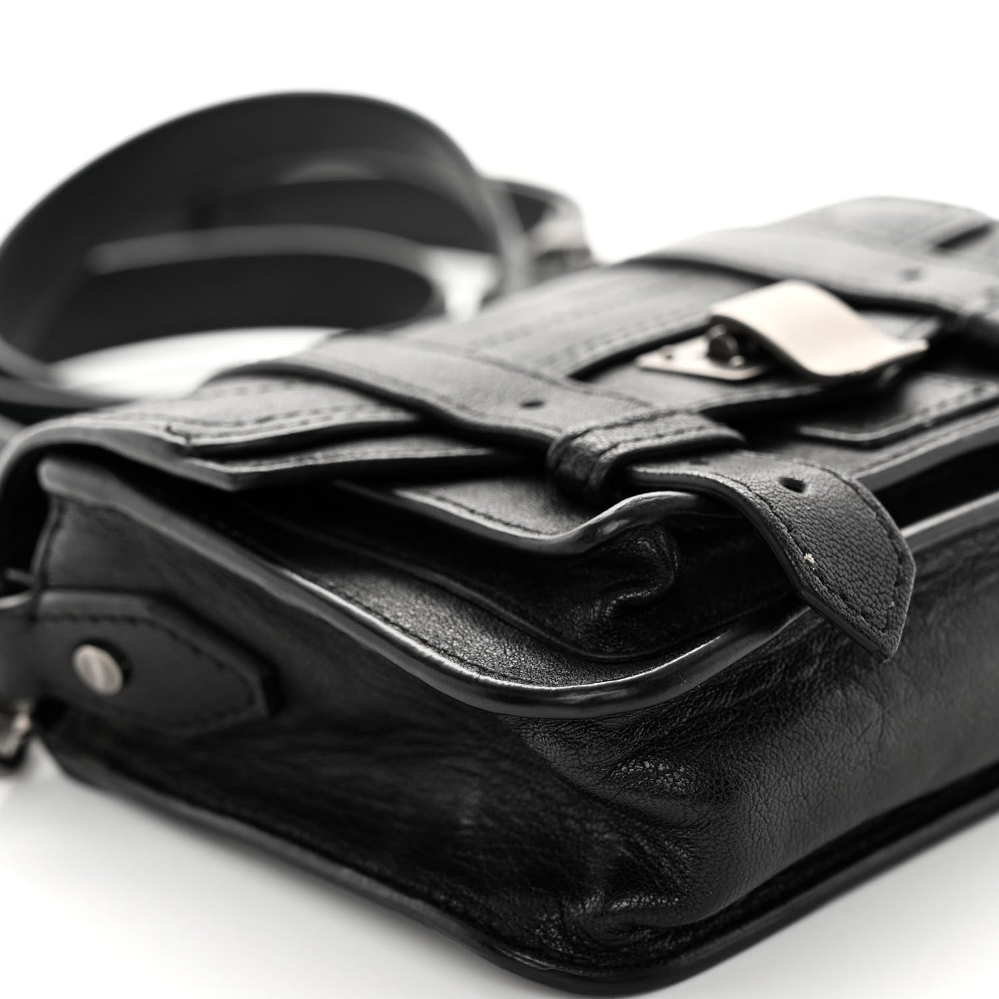 Lambskin Micro PS1 Satchel Black