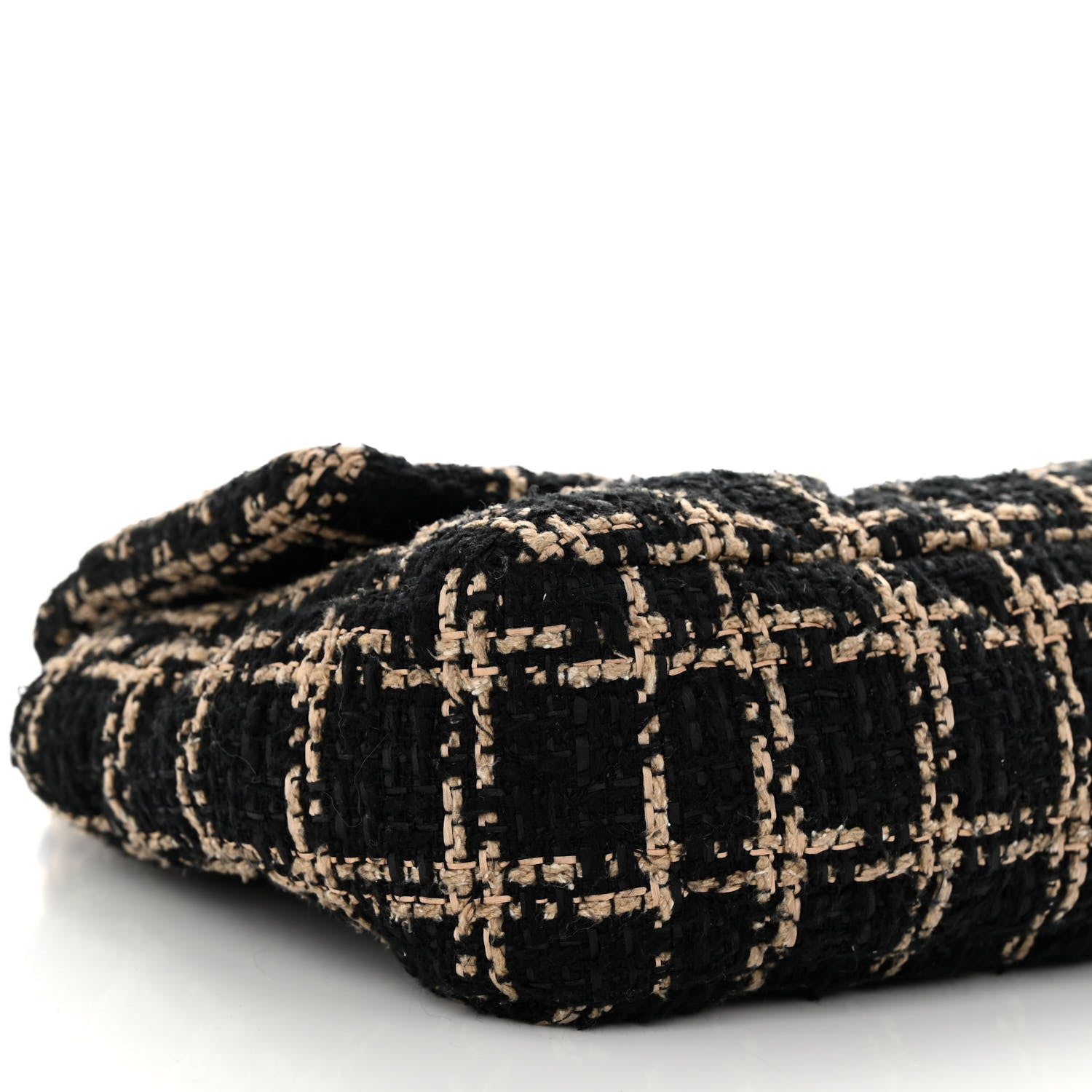 Chanel Tweed Quilted Medium Chanel 19 Flap Black Beige 9 of 12
