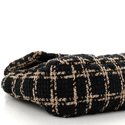 Chanel Tweed Quilted Medium Chanel 19 Flap Black Beige 9 of 12