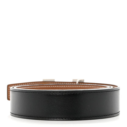 Hermes Box Togo 32mm Martelee H Belt 90 Black Gold 2 of 3