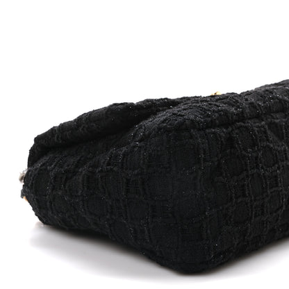Chanel Tweed Quilted Medium Chanel 19 Flap Black 9 of 10