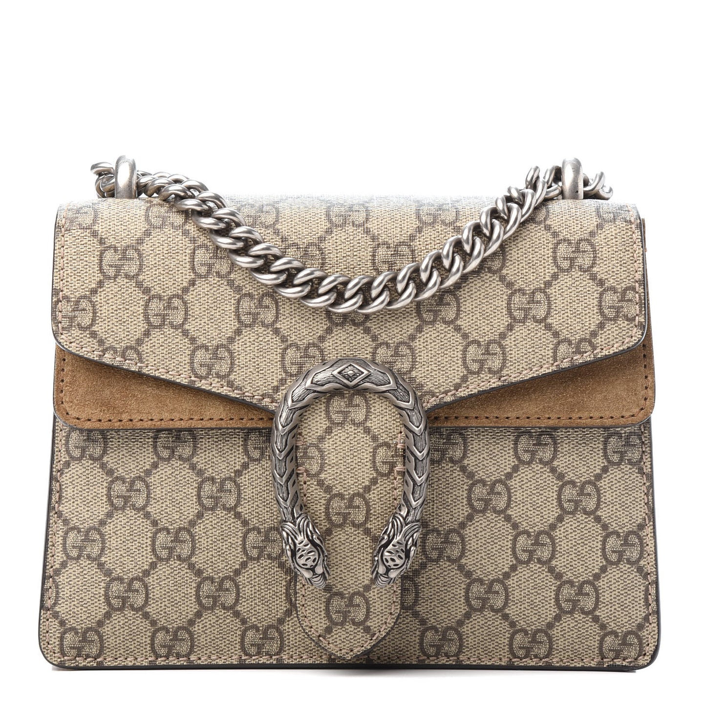 GG Supreme Monogram Mini Dionysus Shoulder Bag Taupe