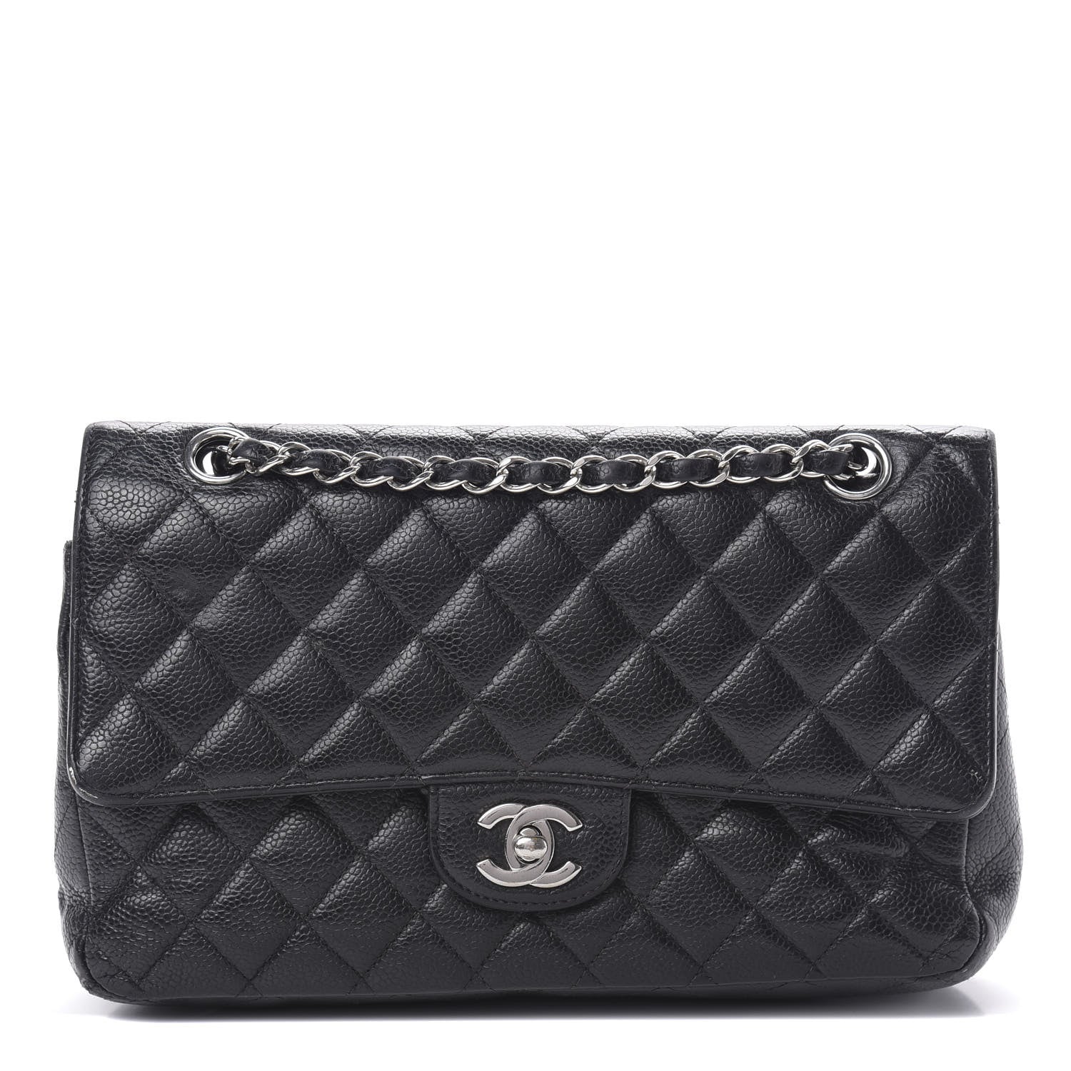Chanel Caviar Quilted Medium Double Flap Black 1 of 23