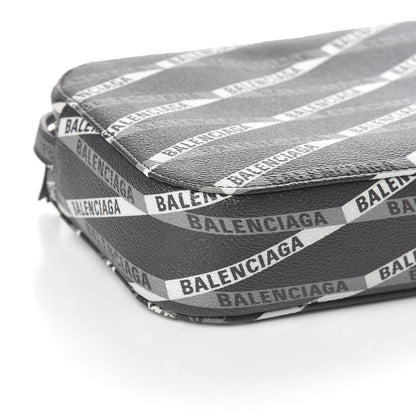 Balenciaga Coated Canvas Losange Monogram S Camera Bag Black Grey 5 of 9
