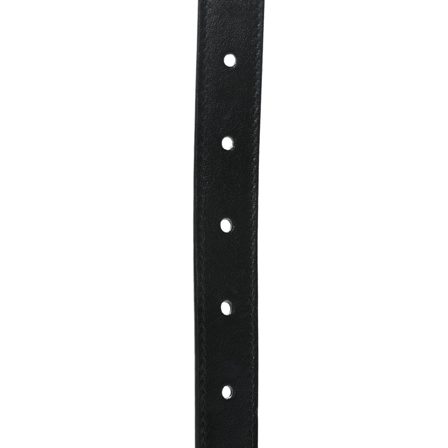 Plutone Calfskin Palladium Double G 20mm Belt 80 32 Black