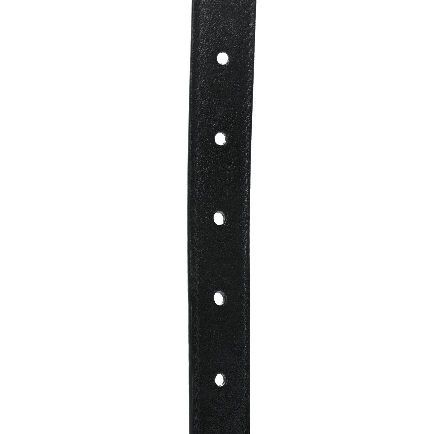 Gucci Plutone Calfskin Palladium Double G 20mm Belt 80 32 Black 5 of 5
