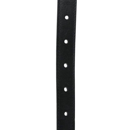 Gucci Plutone Calfskin Palladium Double G 20mm Belt 80 32 Black 5 of 5
