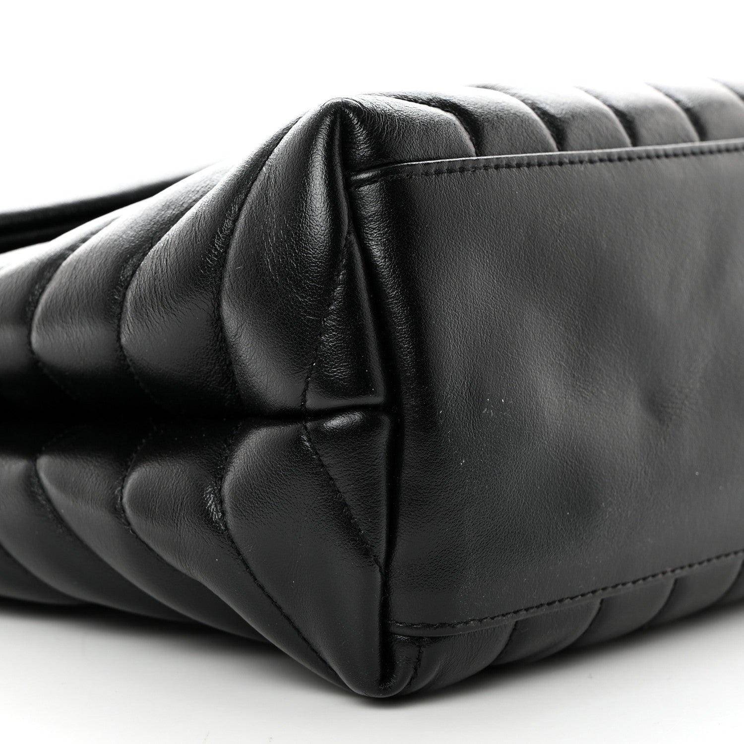 Saint Laurent Calfskin Y Quilted Monogram Medium Loulou Chain Satchel Black 10 of 11