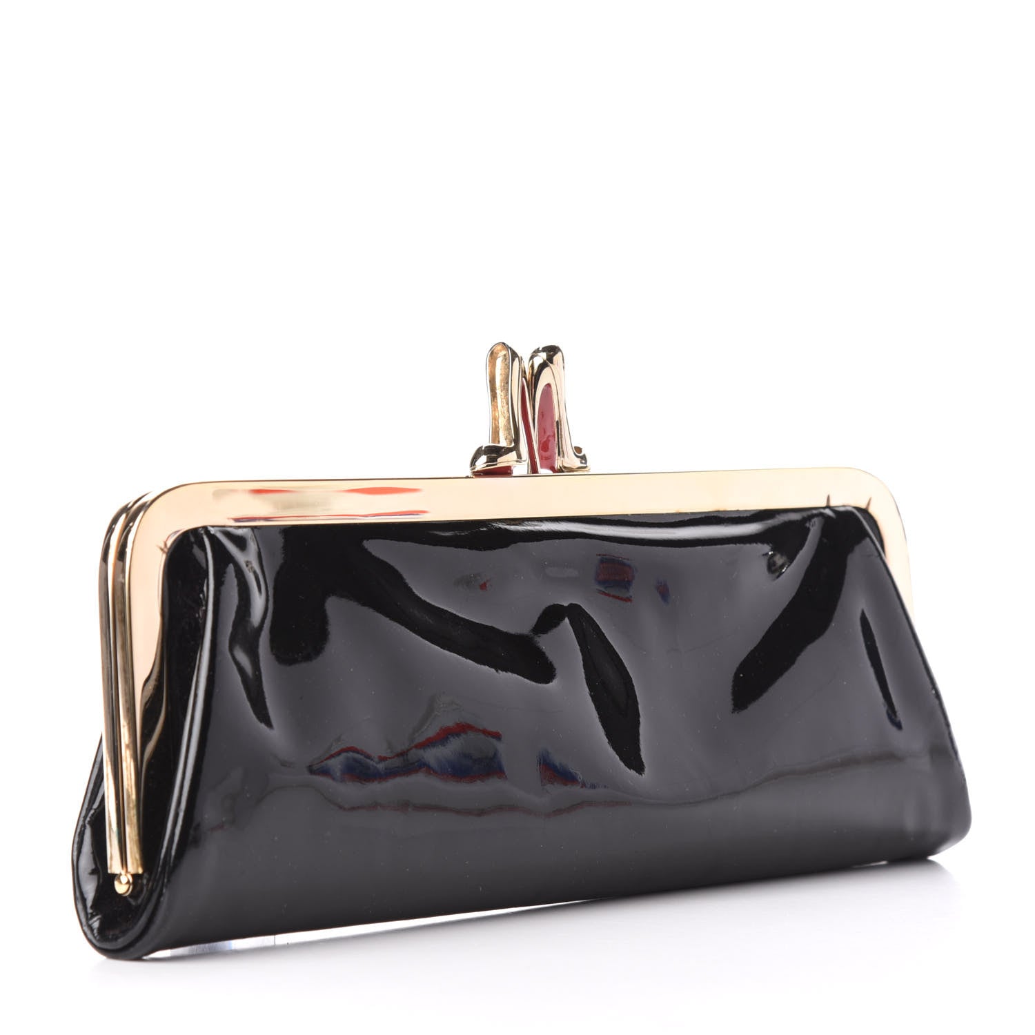 Christian Louboutin Patent Miss Loubi Clutch Black 3 of 7