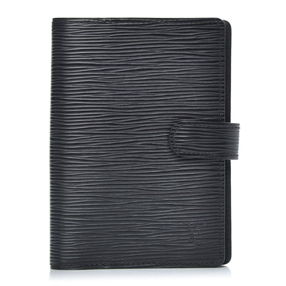 Louis Vuitton Epi Small Ring Agenda Cover Black 1 of 8