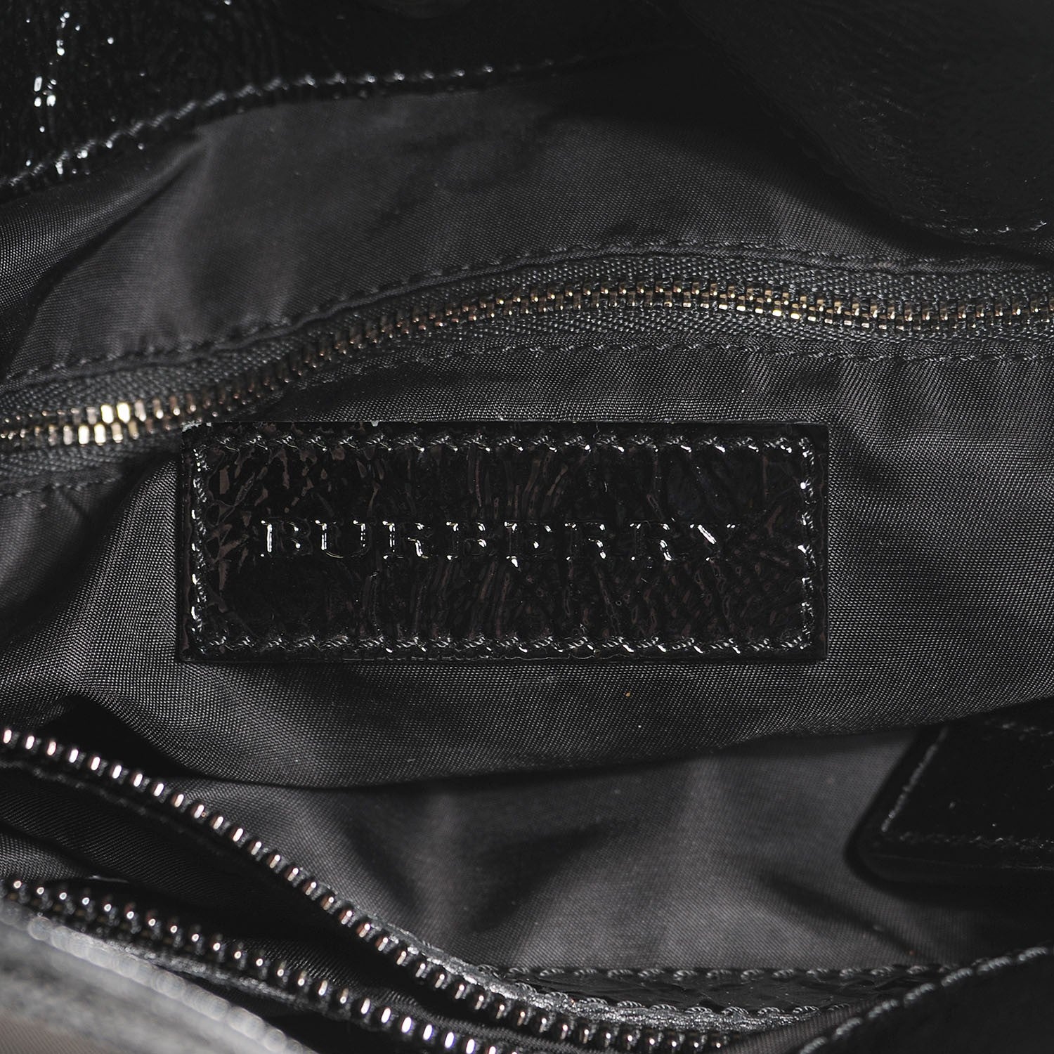 Burberry Nylon Beat Check Hobo Black 6 of 10