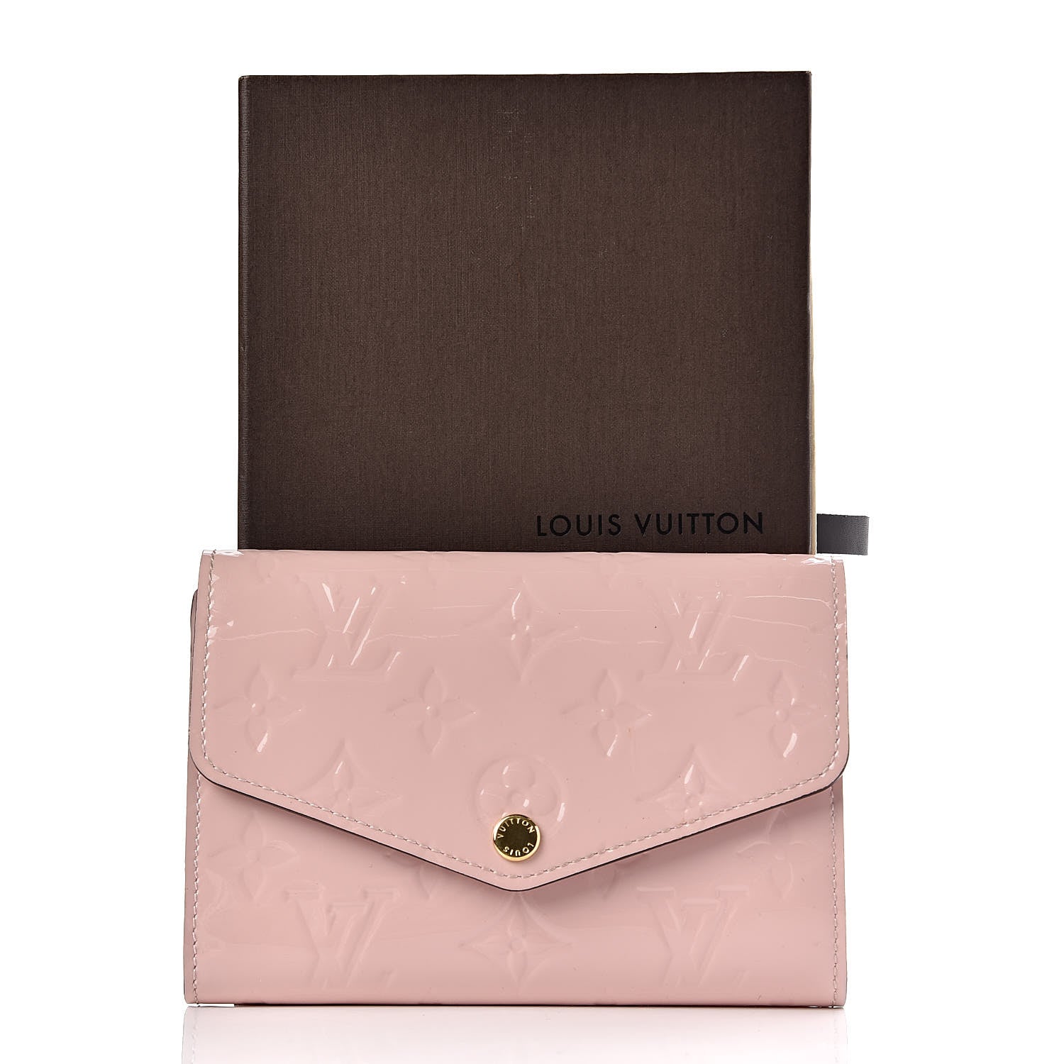 Louis Vuitton Vernis Sarah Compact Wallet Rose Ballerine 10 of 10