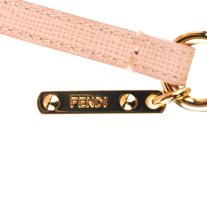 Fendi Fox Fur Vitello Elite Bi-Color Pom Pom Bag Charm Rosa Cammello Cipria 4 of 6