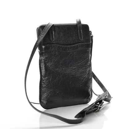 Balenciaga Agneau Classic Hardware Phone Holder Bag Gris Fossile 3 of 7