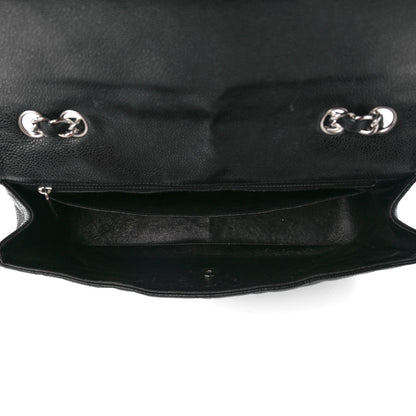 Chanel Caviar Quilted Jumbo Single Flap Black 5 of 12