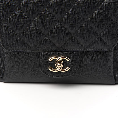 Chanel Caviar Quilted Medium Zip Around Backpack Black 10 of 10