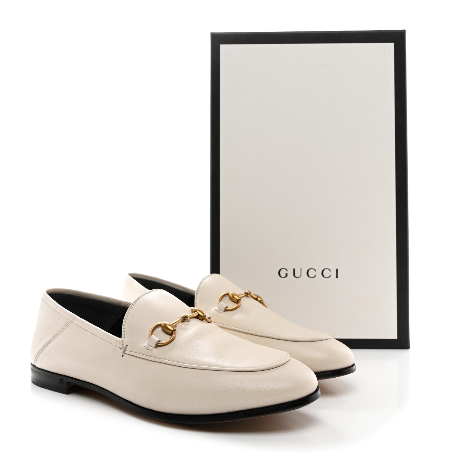 Lambskin Womens Brixton Horsebit Loafers 37.5 Mystic White