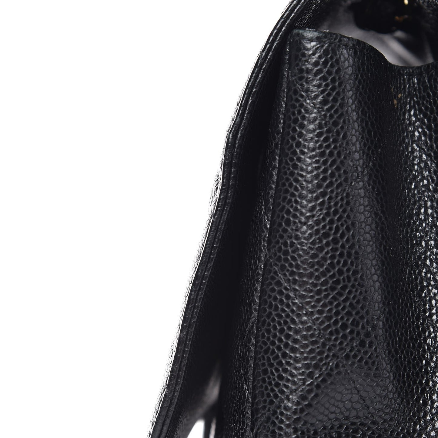Caviar Quilted Jumbo Single Flap Black