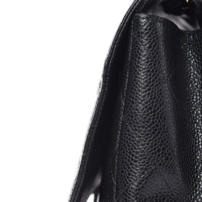 Chanel Caviar Quilted Jumbo Single Flap Black 13 of 20