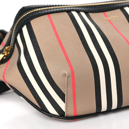 Burberry E-Canvas Icon Stripe Sonny Bum Bag Archive Beige 7 of 8