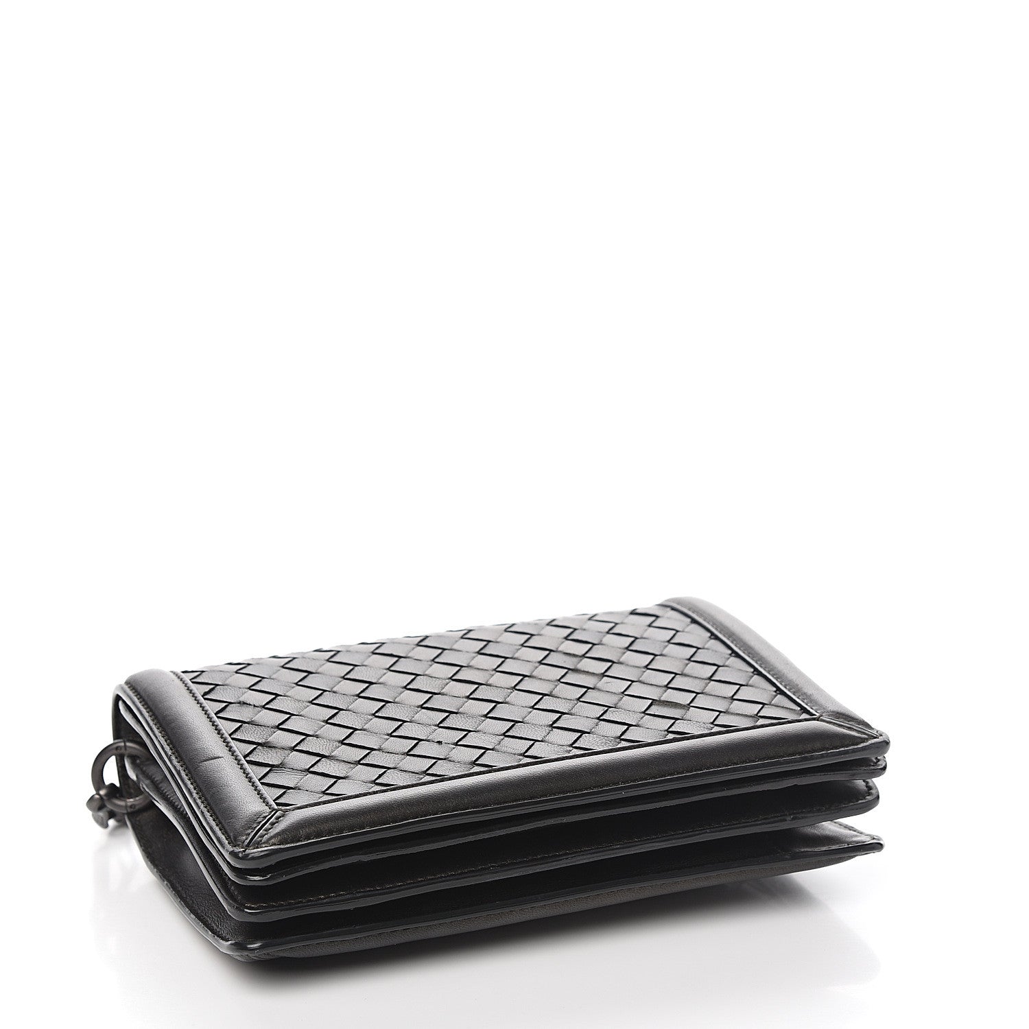 Bottega Veneta Nappa Intrecciato Chain Bag Black 3 of 10
