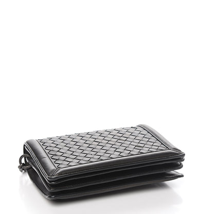 Bottega Veneta Nappa Intrecciato Chain Bag Black 3 of 10