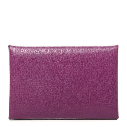 Hermes Chevre Chamkila Calvi Card Case Anemone 1 of 7