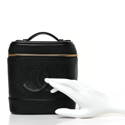 Chanel Caviar Vanity Cosmetic Case Black 3 of 11